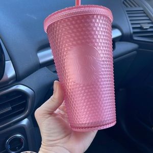 2022 Starbucks pink studded tumbler